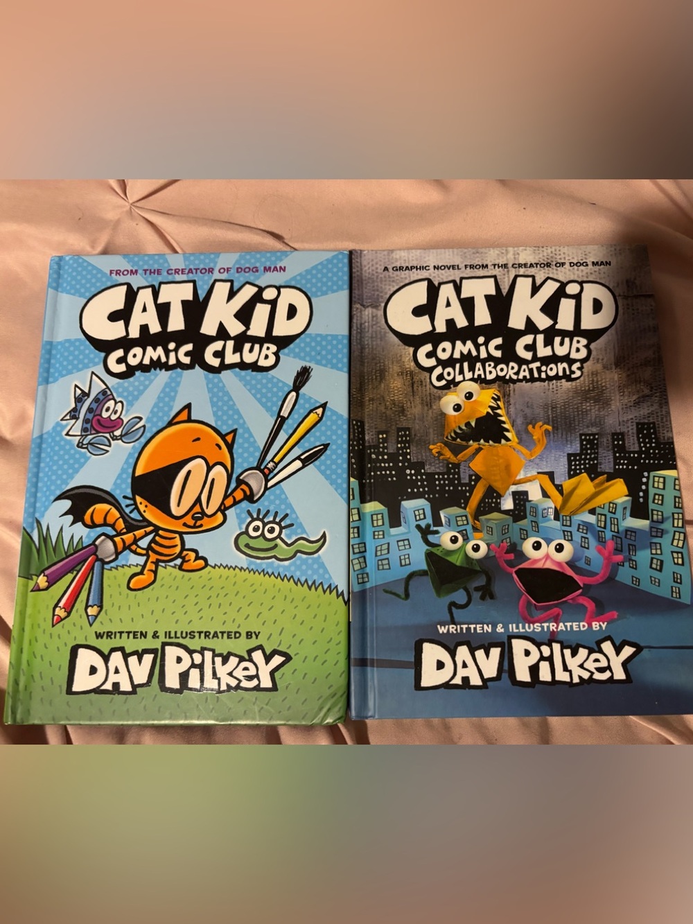Dav Pilkey Cat Kid Comic Club Hardcover Book - Blue